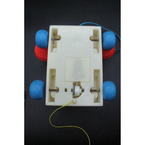 Vtg Fisher Price Chatter Telephone 2063 w/Confetti - Picture 7 of 9